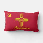 アルバカーキ国旗(ニューメキシコ) ランバークッション (裏面)
