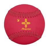 アルバカーキ国旗(ニューメキシコ) 野球ボール (裏面)