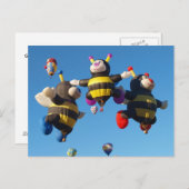 アルバカーキ熱気球ミツバチ ポストカード (正面/裏面)