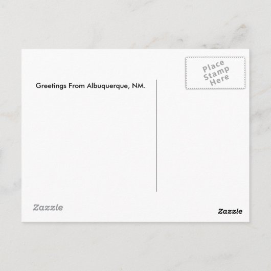 アルバカーキ熱気球ミツバチ ポストカード (裏面)