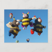 アルバカーキ熱気球ミツバチ ポストカード (正面)