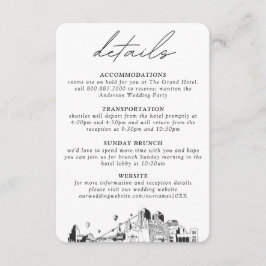 アルバカーキ結婚の垂直詳細 エンクロージャーカード