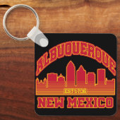 アルバカーキ，ニューメキシコ キーホルダー (正面)