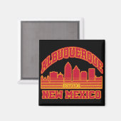 アルバカーキ，ニューメキシコ マグネット (正面/裏面)