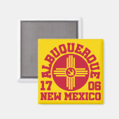 アルバカーキ，ニューメキシコ マグネット (正面/裏面)