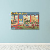 アルバカーキ,ニューメキシコ – 大学 キャンバスプリント (インサイチュ (ウッドフロア))