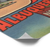 アルバカーキ，ニューメキシコ – 大学 ポスター (角)