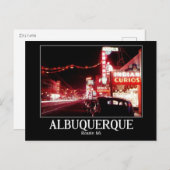 アルバカーキ, NM, Rte 66,ヴィンテージ ポストカード (正面/裏面)