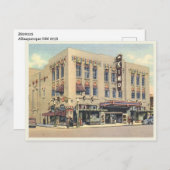 アルバカーキNMキモシアター建物ヴィンテージ ポストカード (正面/裏面)