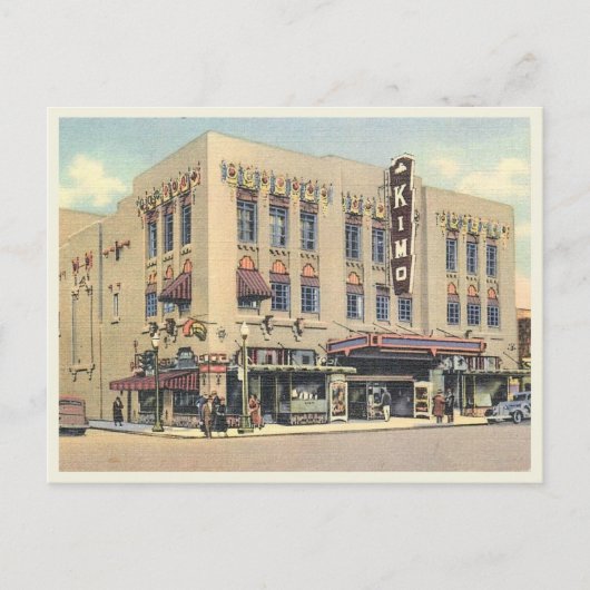 アルバカーキNMキモシアター建物ヴィンテージ ポストカード (正面)