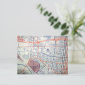 アルバカーキNMヴィンテージマップ葉書 ポストカード (スタンド正面)