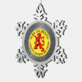 アルバグブラスライオンラパントノット スノーフレークピューターオーナメント (右)