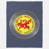 アルバグブラスライオンラパントノット フリースブランケット (正面)