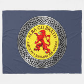 アルバグブラスライオンラパントノット フリースブランケット (正面(横))