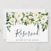 アルバスター フローラル ウェディング リザーブド サイン 招待状 (正面)