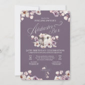 アルバスター ボックス 誕生日 招待状 (正面)