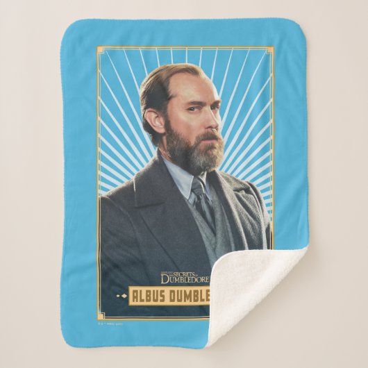 アルバスダンブルドアキャラクターグラフィック シェルパブランケット (正面)