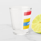 アルバストライプの国旗の色 ショットグラス (左)