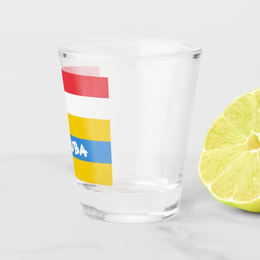 アルバストライプの国旗の色 ショットグラス (右)