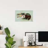 アルバックル図解入りの、写真付きのズ地図 ポスター (ホームオフィス)