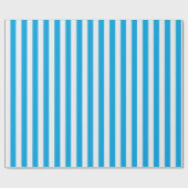 アルバトロスブルーとホワイトラッストライプのピング紙 ラッピングペーパー (フラット)