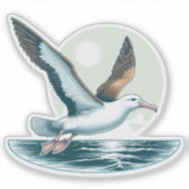 アルバトロス鳥カスタム切りビニールシール シール (正面)