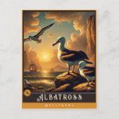アルバトロス | かわいい家族ヴィンテージ動物はがき ポストカード (正面)