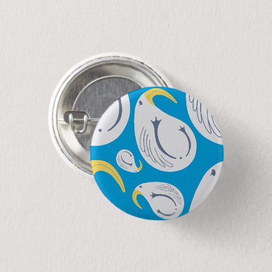 アルバトロス – 海テーマ 缶バッジ (正面&裏面)