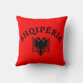 アルバニアおよびワシ- Shqiperiaのdheのshqiponja クッション (裏面)