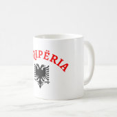 アルバニアおよびワシ- Shqiperiaのdheのshqiponja コーヒーマグカップ (正面右)