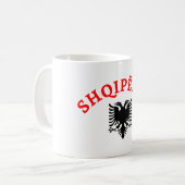 アルバニアおよびワシ- Shqiperiaのdheのshqiponja コーヒーマグカップ (正面左)