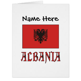 アルバニアとアルバニア国パーソナライズされた旗