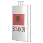 アルバニアとアルバニア国旗 フラスク (左)