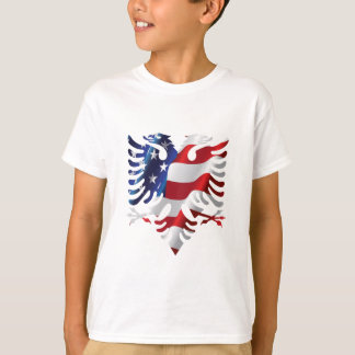 アルバニアのアメリカのワシ Tシャツ