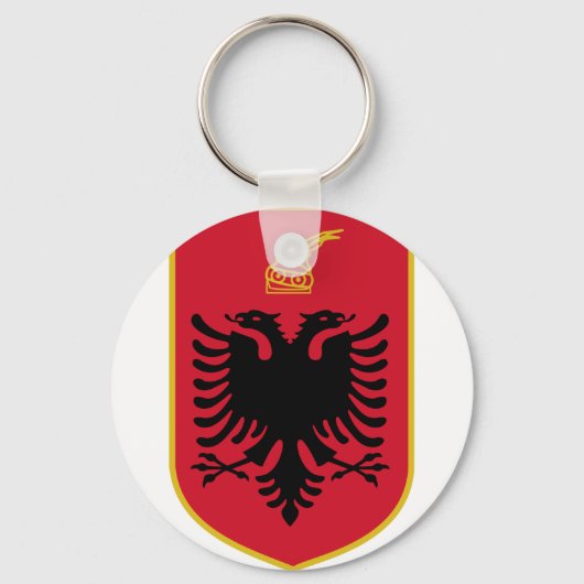 アルバニアのエンブレム キーホルダー (正面)