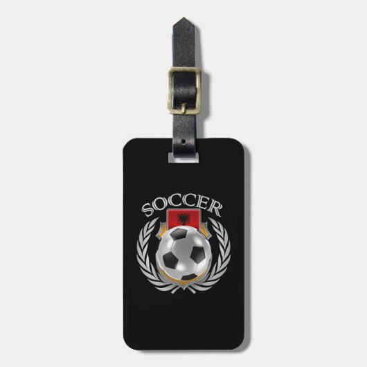アルバニアのサッカー2016ファンのギア ラゲッジタグ (正面縦)
