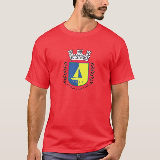 アルバニアのサランドの紋章 Tシャツ (正面)