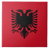 アルバニアのセラミックタイルの旗 タイル (正面)