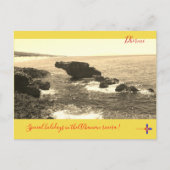 アルバニアのリビエラのdhermiビーチの素晴らしい景色 シーズンポストカード (正面)