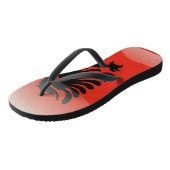 アルバニアの光沢フラグ ビーチサンダル (アングル)