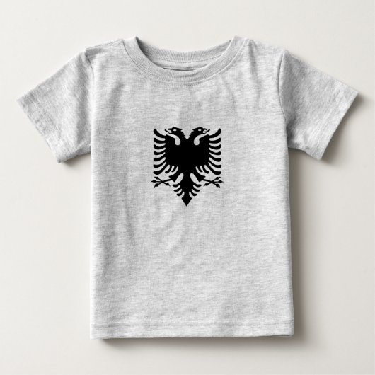 アルバニアの双頭の鷲 ベビーTシャツ (正面)