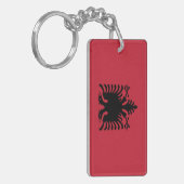 アルバニアの国旗 キーホルダー (正面左)