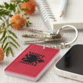 アルバニアの国旗 キーホルダー (正面右)