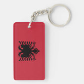 アルバニアの国旗 キーホルダー (裏面)