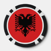アルバニアの国旗 ポーカーチップ (裏面)