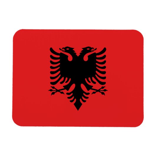 アルバニアの国旗 マグネット (横)