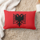 アルバニアの国旗 ランバークッション (ブランケット)