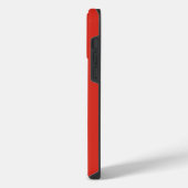 アルバニアの国旗 iPhoneケース (左側面)