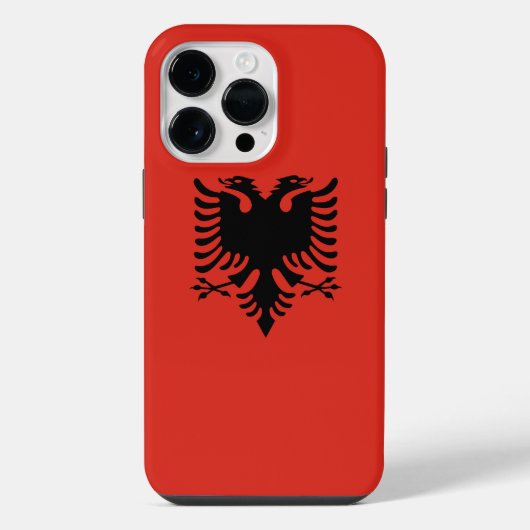 アルバニアの国旗 iPhoneケース (裏面)