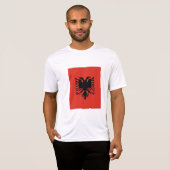 アルバニアの国旗 Tシャツ (正面フル)